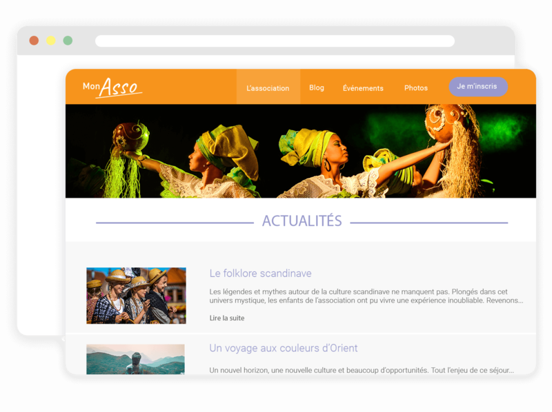 site web et communauté associative