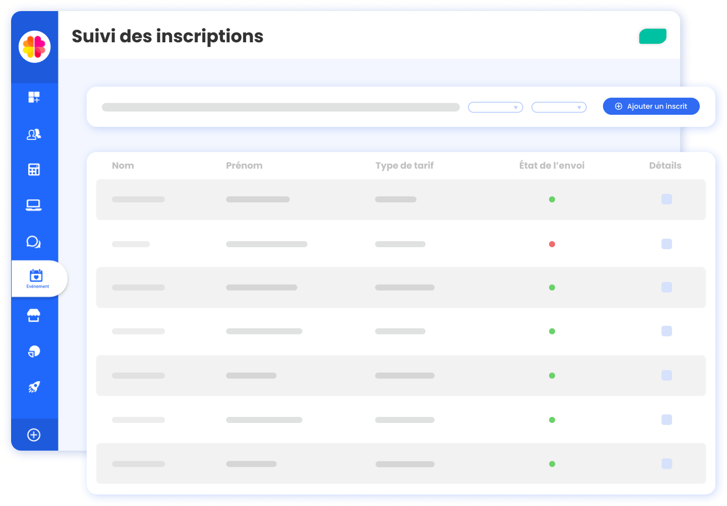Ajout manuel lors d'un événement