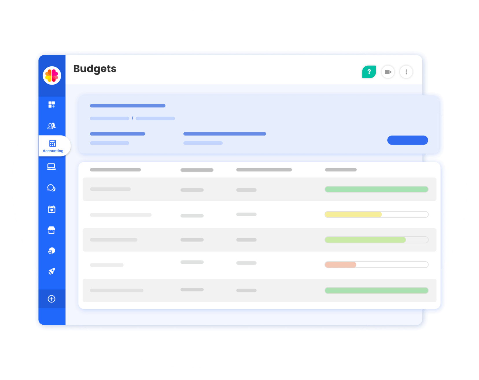 accounting software dashboard