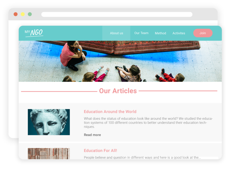 Education Nonprofit Website Builder Management Software