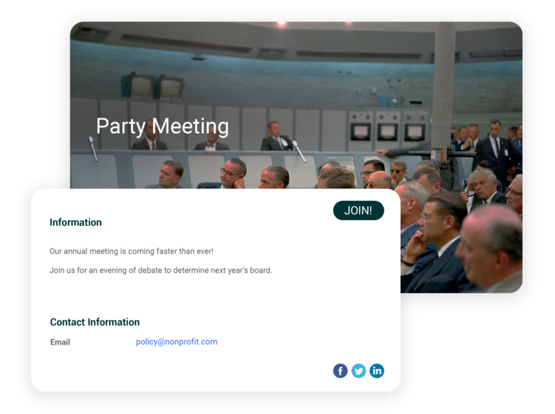 Event Management Political Campaign Software