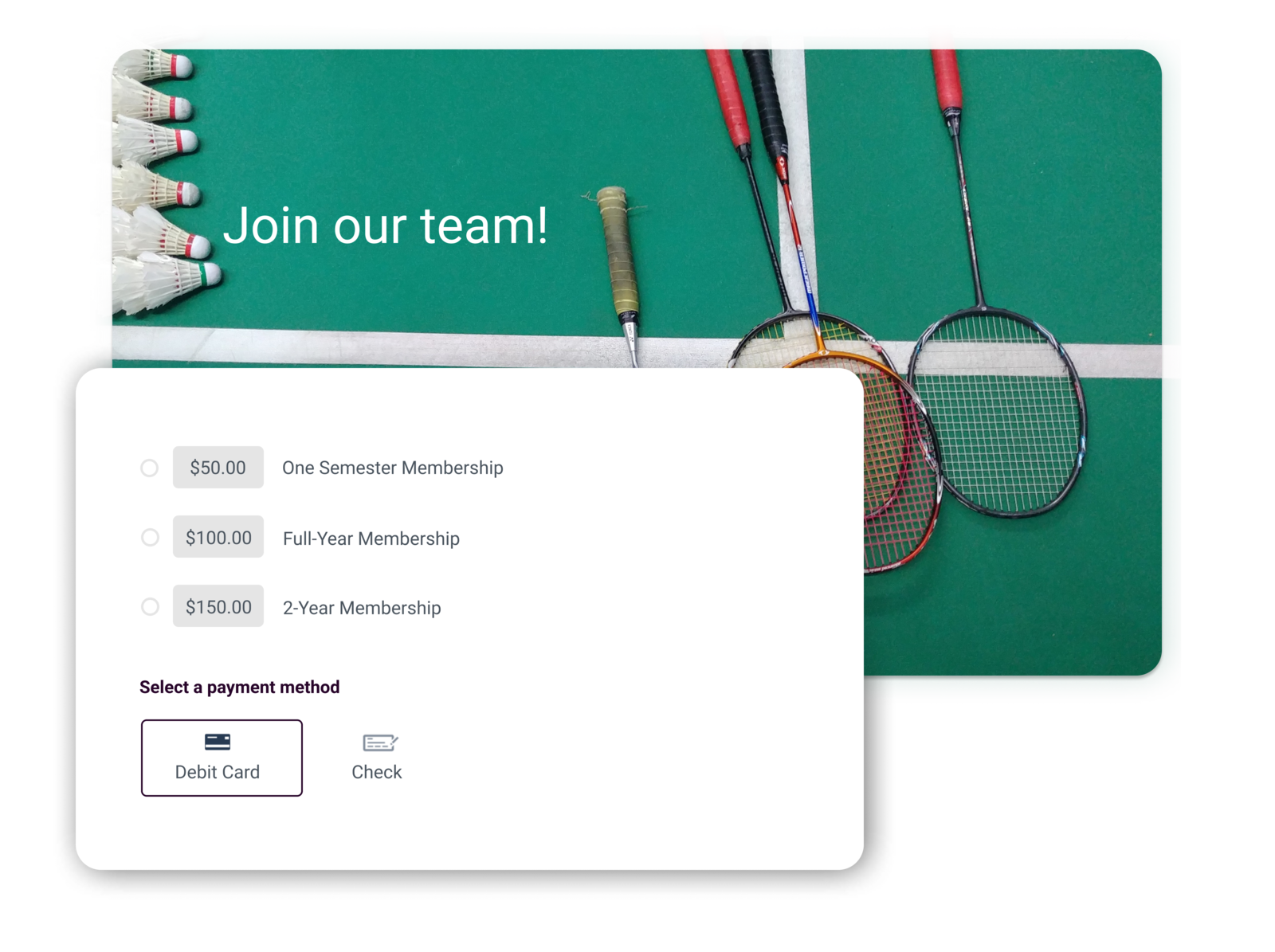 badminton club management software summary